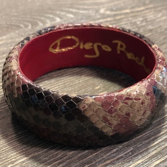Diego Rocha Handpainted Python Bangle - Picture 2 of 4